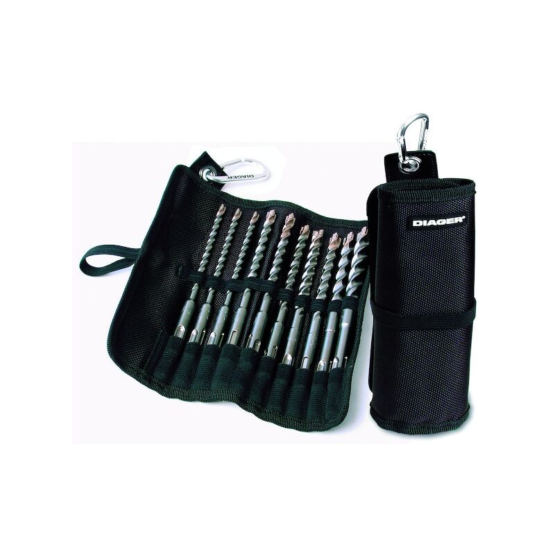 Trousse de 10 forets béton sds-plus booster-plus ref.072B Diager
