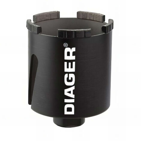 Diager – Trépan diamant béton M16 – Diamètre 68mm – Longueur utile 66mm – Pour perçage efficace béton armé – Outil professionnel