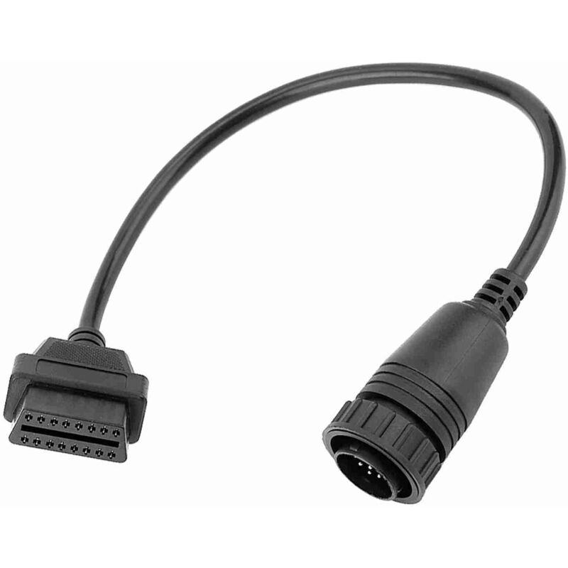 Image of Diagnosekabel, OBD2-Adapter Wear auf 14-poligen schwarzen Kunststoff + Kupfer für Auto