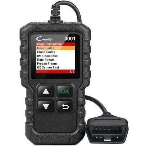 Diagnostic Launch CR3001 Valise Diagnostic Auto Scanner Auto Diagnostic OBD2 pour Voitures à Essence et à Diesel, Lire et Effacer Les Codes d’Erreur du Moteur ,Lecteur OBD Delphi