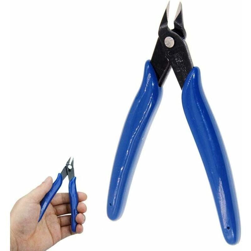 Image of SNQ - Diagonaler Kabelschneider, Seitenschneider mit rutschfesten Griffen für Handwerk und Schmuck