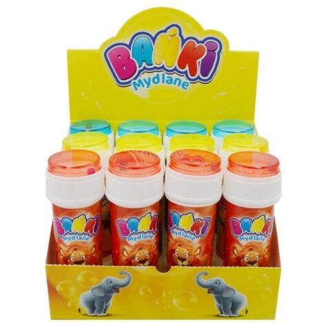 DIAGRAM Bolle di sapone 60 ml (12 pezzi) - Colorate, resistenti