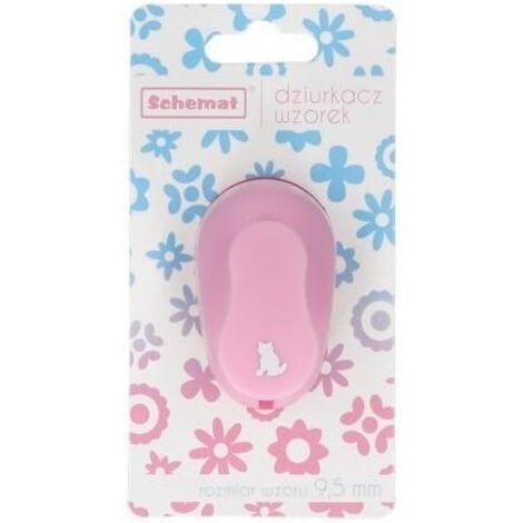 DIAGRAM Perforatrice decorativa 9,5 mm - gatti, perfetta per scrapbooking