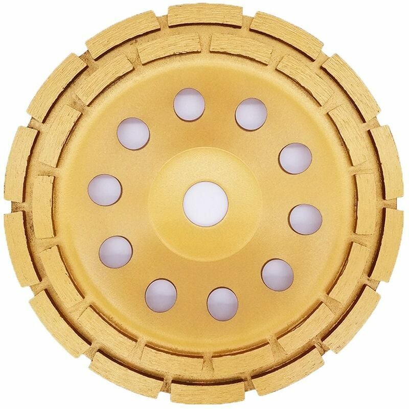 Hoopzi - Diamant Grinding Wheel 180 x 22.2 mm - Diamond Cup Grinding Wheel for Concrete, Granite, Stone, Marble, Stone, Masonry, Brick, Plaster,