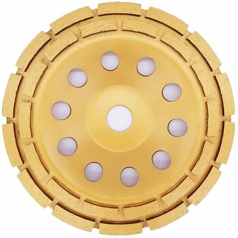Diamant Grinding Wheel 180 x 22.2 mm - Diamond Cup Grinding Wheel for Concrete, Granite, Stone, Marble, Stone, Masonry, Brick, Plaster, Waxed Concrete