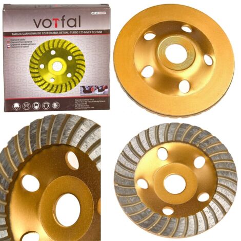 Diamant-Kopfschleifscheibe zum Schleifen von Beton 125mm Turbo