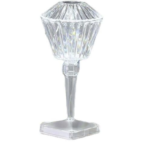 Diamant Lampe de Chevet Sans Fil : Rechargeable Tactile Tricolore pour Chambre, Salon et Restaurant