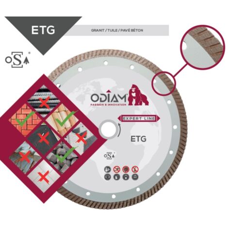 Diamant-Scheibe - ETG Ã˜230 - Bohrung 22,23