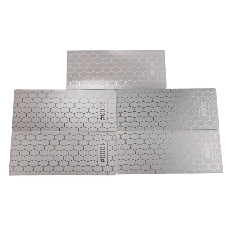 Image of Diamant-Schleifsteine, 5-teilige Platten mit Wabenplatte, Körnung 200/400/600/1000/2000