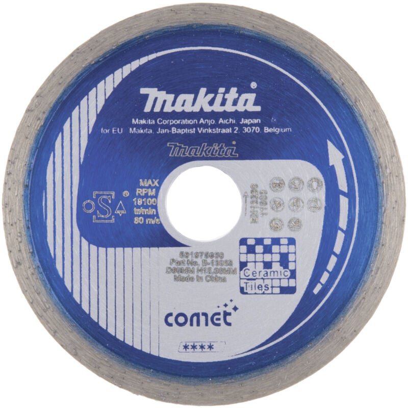 Image of Makita - B-13063 comet Diamanttrennscheibe Durchmesser 80 mm 1 St.