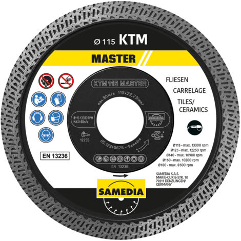 Diamant-Trennscheibe Samedia Master KTM 115 x 22,23 mm