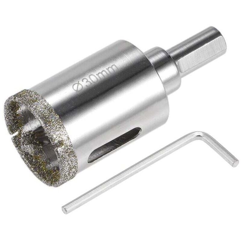 Image of Diamantbohrer für Glaslochsäge mit Zentrierfunktion für Glas, Keramik, Porzellan und Fliesen, 30 mm