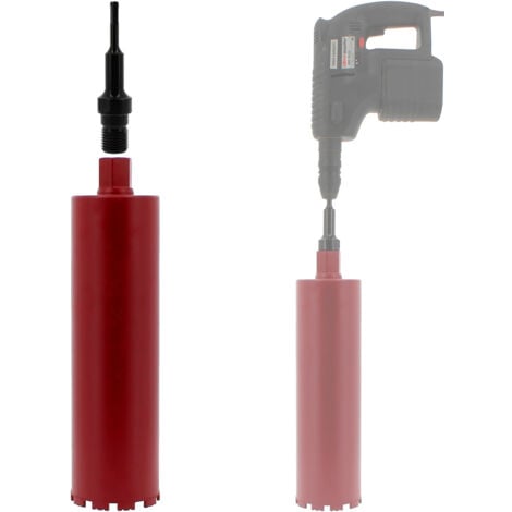 GT MARKET Diamantbohrkrone Ø 120 mm mit Adapter für Bohrmaschine und SDS-plus-Bohrhammer