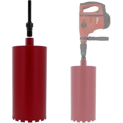 GT MARKET Diamantbohrkrone Ø 200 mm mit Adapter für Bohrmaschine und SDS-max-Bohrhammer