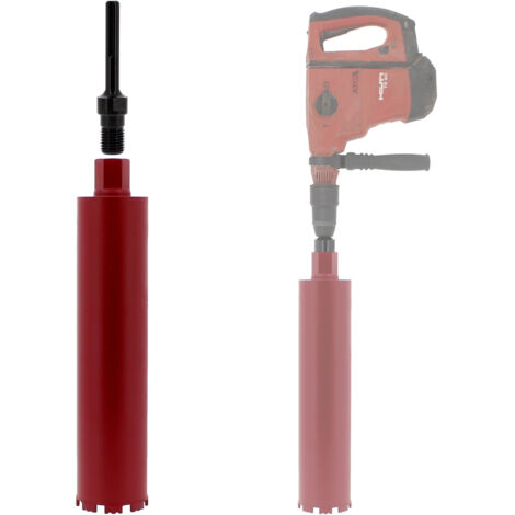 GT MARKET Diamantbohrkrone Ø 96 mm mit Adapter für Bohrmaschine und SDS-max-Bohrhammer