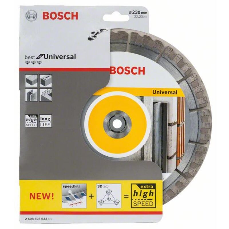 

Disco de corte de diamante Best for Universal 230 x 22.23 x 2.4 x 15 mm - Bosch