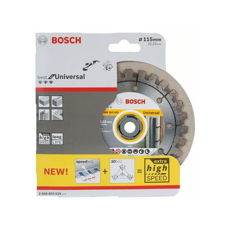 

Bosch - 2608603629 Disco corte diamante Best Universal 115 x 22,23 x 2,2 x 12