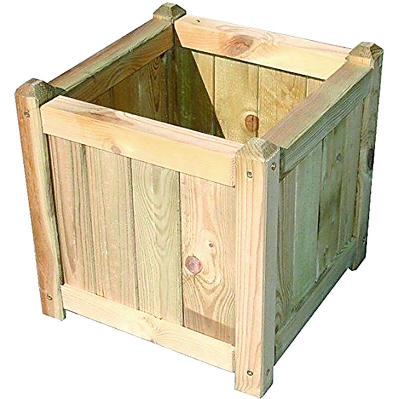 Diamante - Jardinière en bois de pin imprégné - 40x40cm