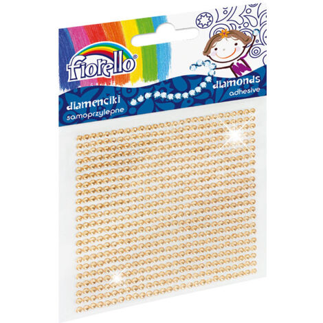 Diamanti autoadesivi, beige, piccoli, Fiorello GR- DS02