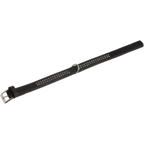 Diamanti con colletto di bufalo K Due file, nera regolabile da 30 mm da 50 mm 38,5-44,5 cm