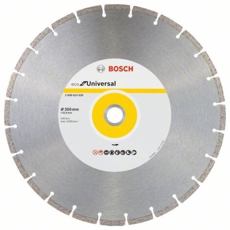 DIAMANTKLINGE 350x25,4mm SEGMENTIERT ECO UNIVERSAL