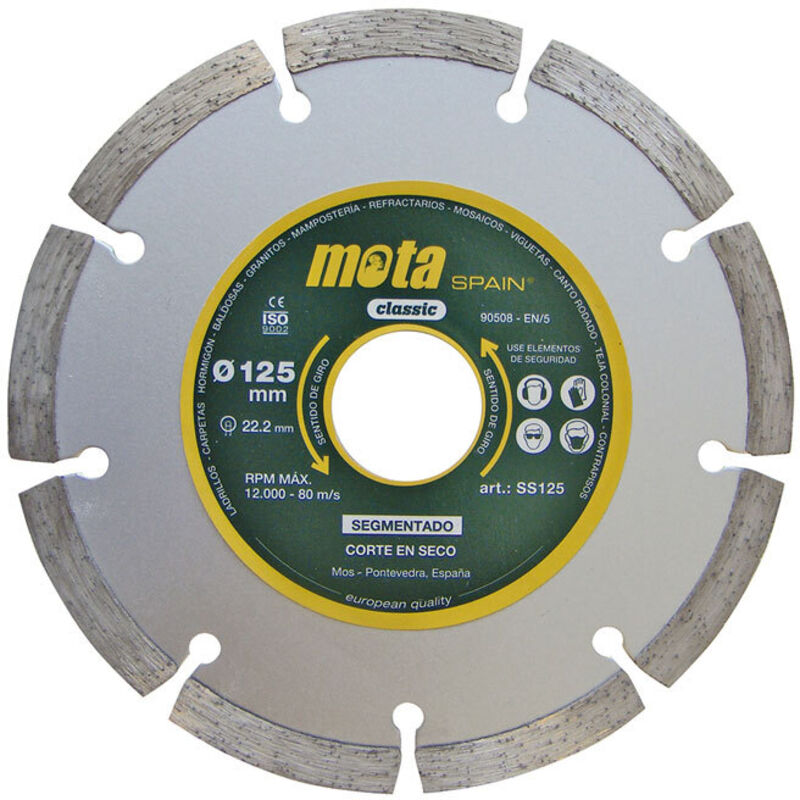 Image of Mota - Lasersegmentierte Diamantscheibe 230mm ss230