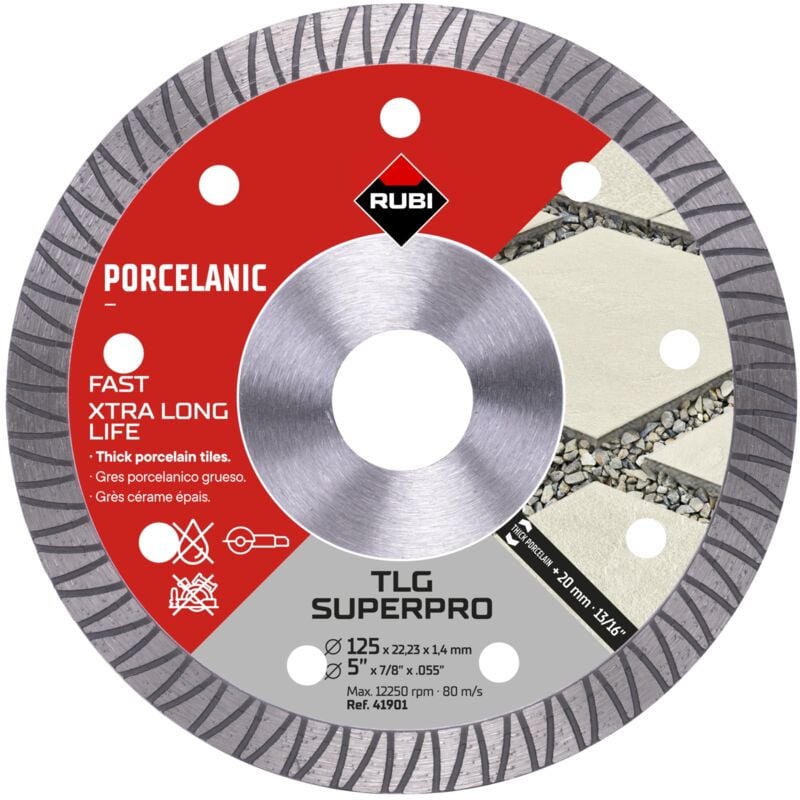 Image of Rubi tarcza diamentowa tlg 125 superpro do ceramiki i kamienia