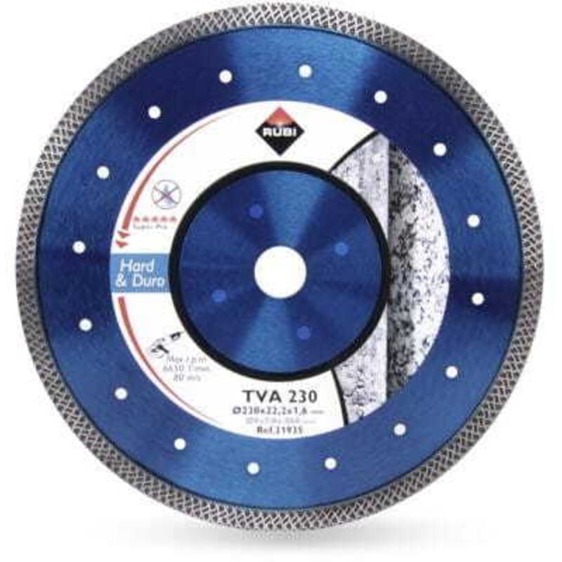 Image of Rubi - Diamantscheibe für harte Materialien 230x22,2x1,6mm - turbo viper TVA-230 superpro
