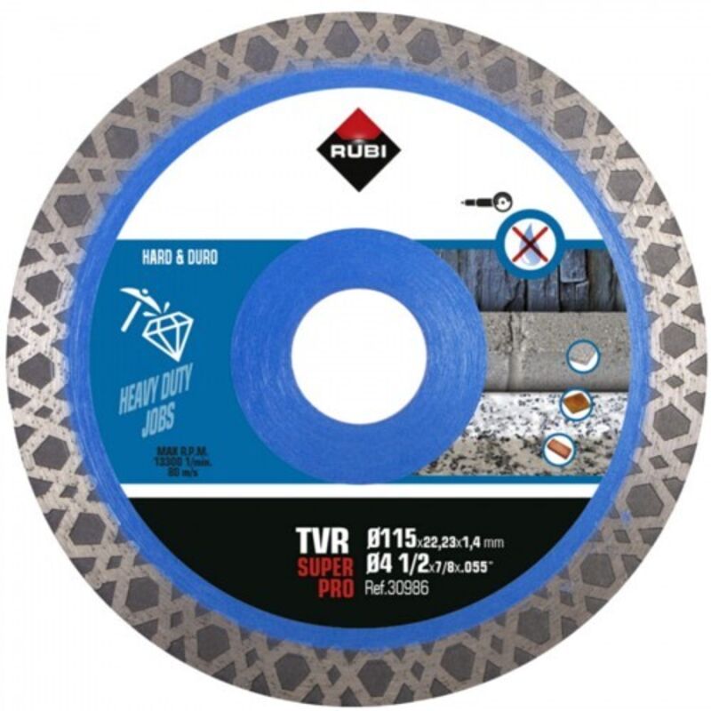 Rubi - Diamanttrennscheibe Tvr 115 Superpro 30986 N