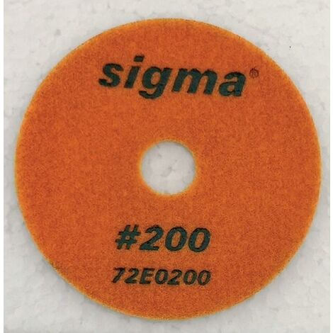 DIAMANTSCHLEIFPAD 200 KÖRNUNG Ø 100 MM MIT KLETT SIGMA 72E0200