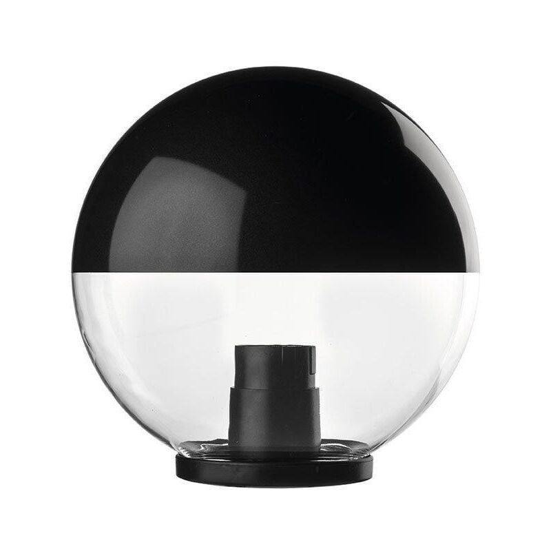 Globe diamÈtre 30cm capuchon peint en noir 50031 gl/30/vern
