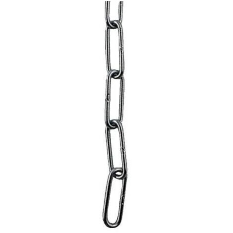 Diámetro de la cadena 2.5mm, eslabón 19.5x9.5mm, longitud 25m
