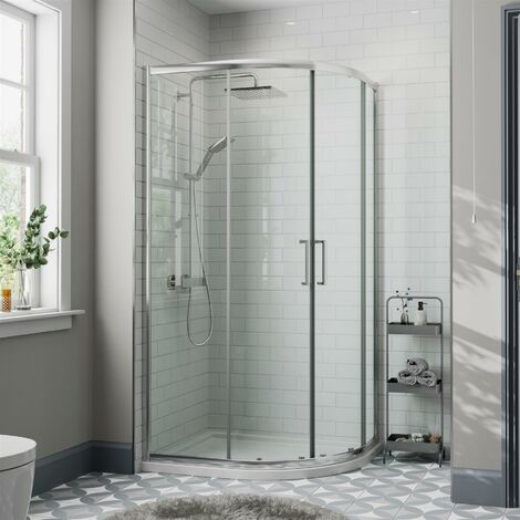 Diamond 800mm Framed Quadrant Shower Enclosure - 8mm Glass