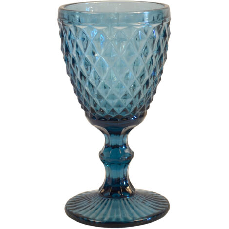 Diamond Bleu - 6 verres à pied 20 cl