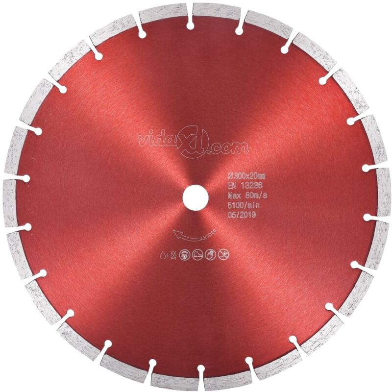 Diamond Cutting Disc Steel 300 mm Vidaxl