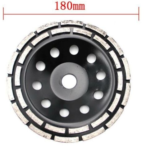 CHOYCLIT Diamond disc for grinder, diamond grinding wheel, 180 mm diamond grinding wheel, concrete grinding wheel, universal diamond grinding wheel, grinding wheel for concrete, stone, granite mortar, masonry,