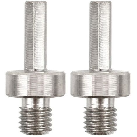 Diamond Drill Bit Adapter - 2 Pieces M14 Thread to 3/8 Hex Shank Diamond Hole Saw Adapter for Electric Hand Drill