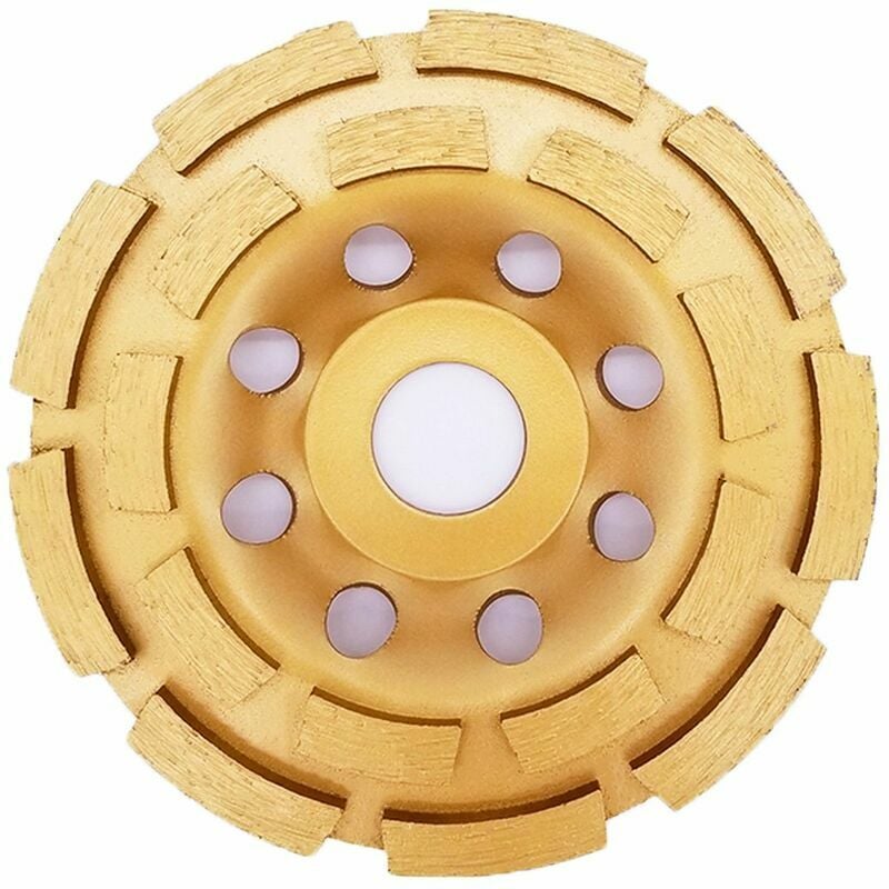 Hoopzi - Diamond Grinding Wheel 115 x 22.2 mm - Diamond Grinding Wheel for Concrete, Granite, Stone, Marble, Stone, Masonry, Brick, Plaster, Waxed