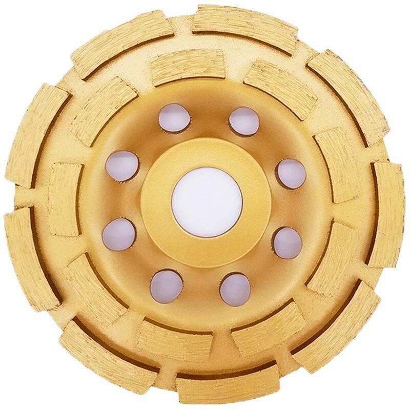 Hoopzi - Diamond Grinding Wheel 125 x 22.2 mm - Diamond Grinding Wheel for Concrete, Granite, Stone, Marble, Stone, Masonry, Brick, Plaster, Waxed