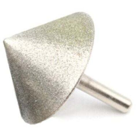 Diamond plating cone chamfer grinding head 90° angle for stone, jade, glass, drilling, chamfering, grinding tools, 20mm