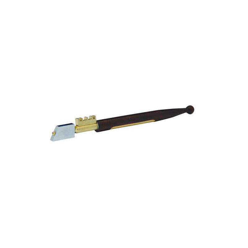 Diamond Tipped Glass Cutter 2mm 4mm Chrome Plated with Brass Breaking Teeth