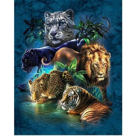 ETING Diamonds Painting Pictures 5d Diy Diamond Painting Adult Arts Crafts Bilder für Home Office Wall Decor, Wildlife 40x40cm