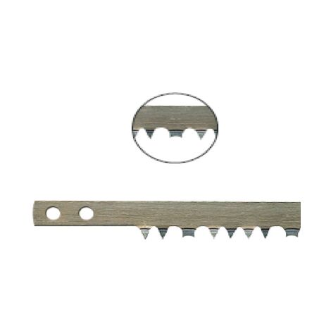 Diamwood 5 Lames de Scie à Archet L. 605 x Ht. 20 mm x ép. 0,67 mm - Denture Américaine Spéciale Bois Vert - Idéales pour Découpe Précise de Bois Résineux
