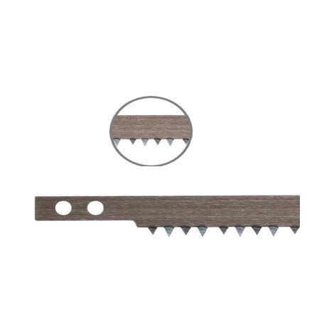 Diamwood 5 Lames de Scie à Archet L. 605 x Ht. 20 mm x ép. 0,67 mm - Denture Isocèle Spéciale Bois Sec - Outil Professionnel pour Découpe Précise des Bois Secs et Résineux