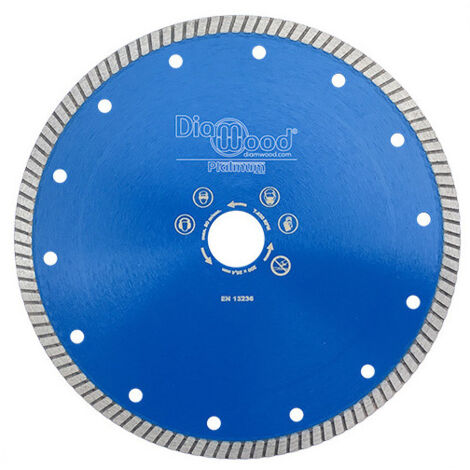 Diamwood – Disque diamant pour meuleuse 200mm – Alésage 25,4mm – Segments turbo cannelés pour coupe précise – Usage sec ou humide