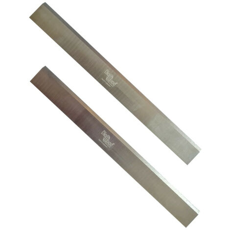 Diamwood – Fers de rechange pour raboteuse 260 x 25 x 3 mm – Acier HSS pour bois dur et tendre – Lot de 2 lames réaffûtables