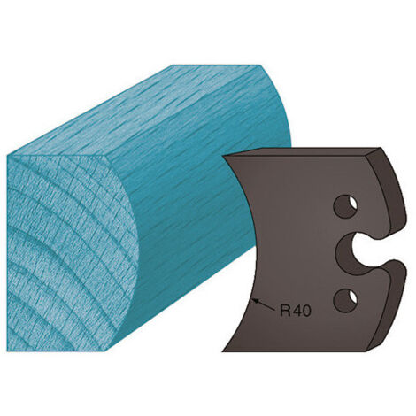 Diamwood Jeu de 2 Contre-fers Profilés Acier pour Moulure spéciale étagère A215 - Ht. 48 x 5,3 mm - Entraxe 24 mm - Porte-outils haute qualité compatible