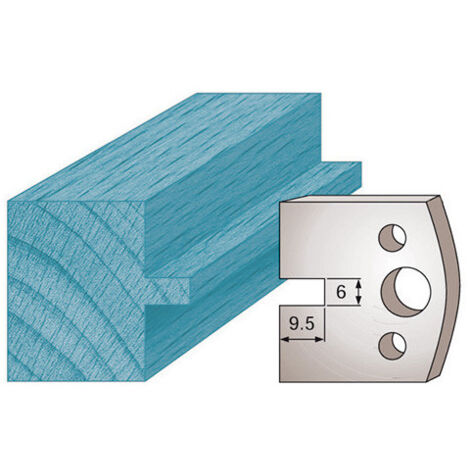 Diamwood Jeu de 2 fers profilés avec acier SP - Ht. 40 x 4 mm - Dimensions 40 x 4 mm - Épaisseur 4 mm - Languette 6 mm - Haute qualité professionnelle