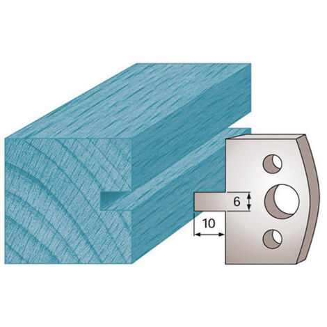 Diamwood Jeu de 2 fers profilés haute qualité en acier SP - Ht. 40 x 4 mm avec rainure 6 mm M16 - Dimensions (40 mm, 4 mm, 6 mm) - Épaisseur 4 mm - Profondeur de rainure 10 mm