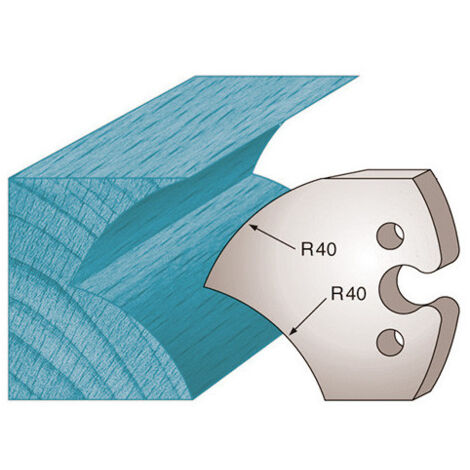 Diamwood Jeu de 2 fers profilés Ht. 50 x 5,5 mm en Acier SP jet d'eau - Compatible avec porte-outils variés - Épaisseur 5,5mm - Denture pour usage professionnel